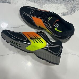 Nike Air Pegasus Wave Black and Neon Athletic Shoes